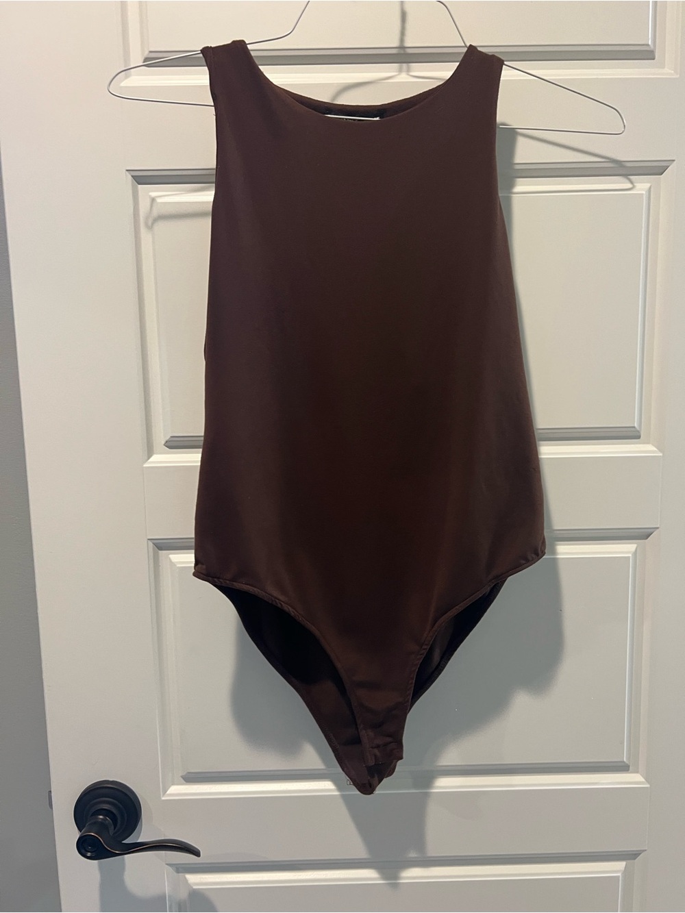 Zara Chocolate Brown Sleeveless Bodysuit